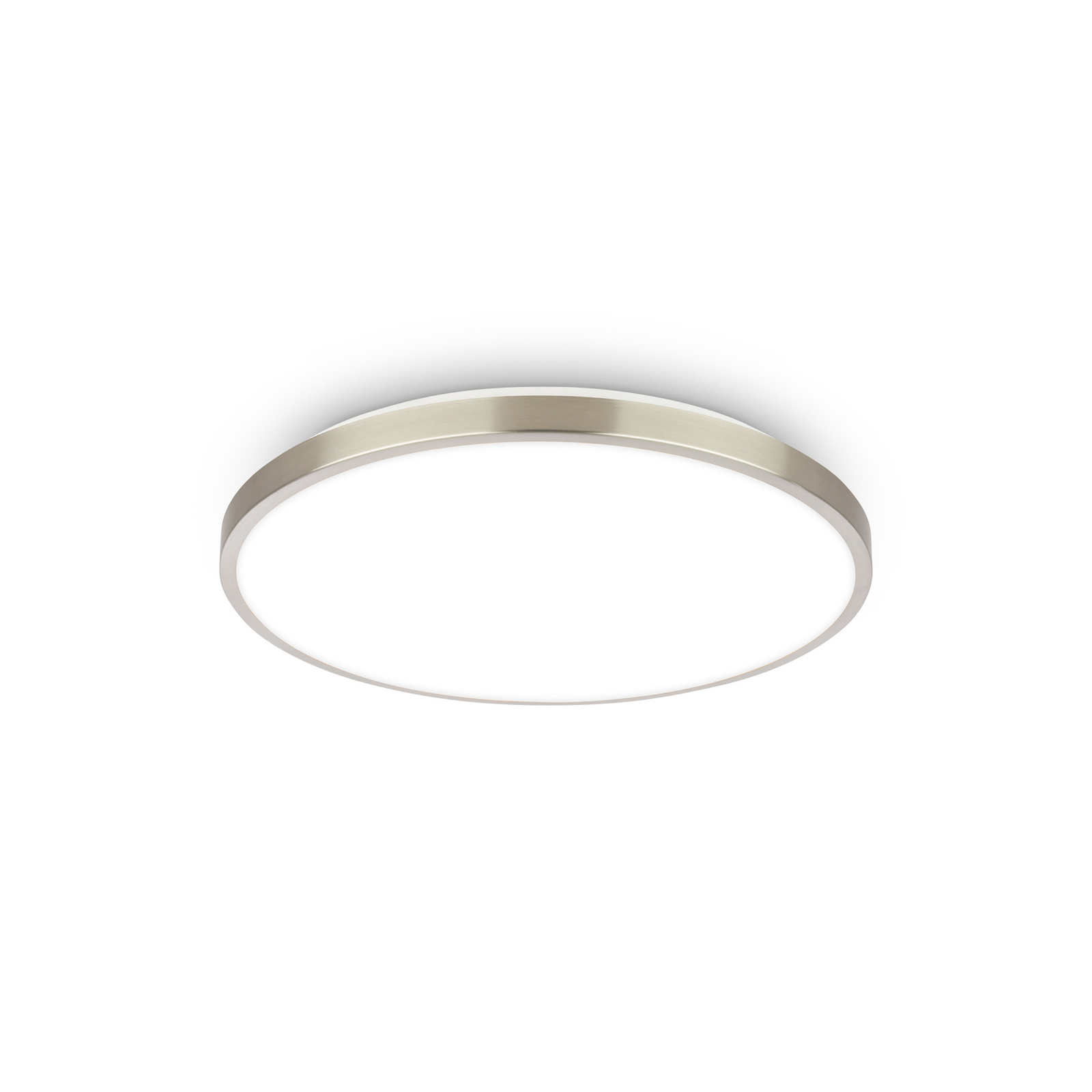 Stropné LED svetlo Kaida nikl matný, Ø 30 cm, EEK A, 4 000 K