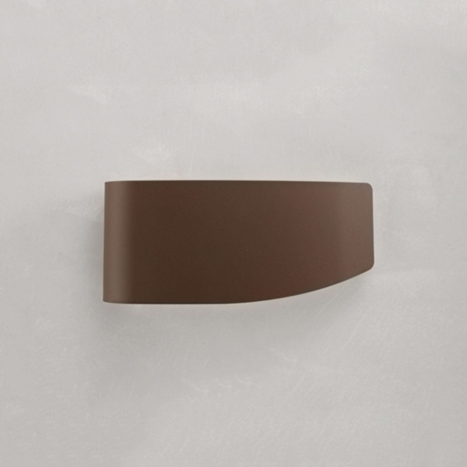 BRAGA Decorative wall light Virgola, brown, for Living / Dining Room, metal, E27, 120 W, energy efficiency: A++, W: 35 cm, H: 15 cm