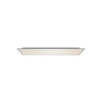 Lindby LED-Deckenleuchte Zento, 4.000 K, 120 cm, silber