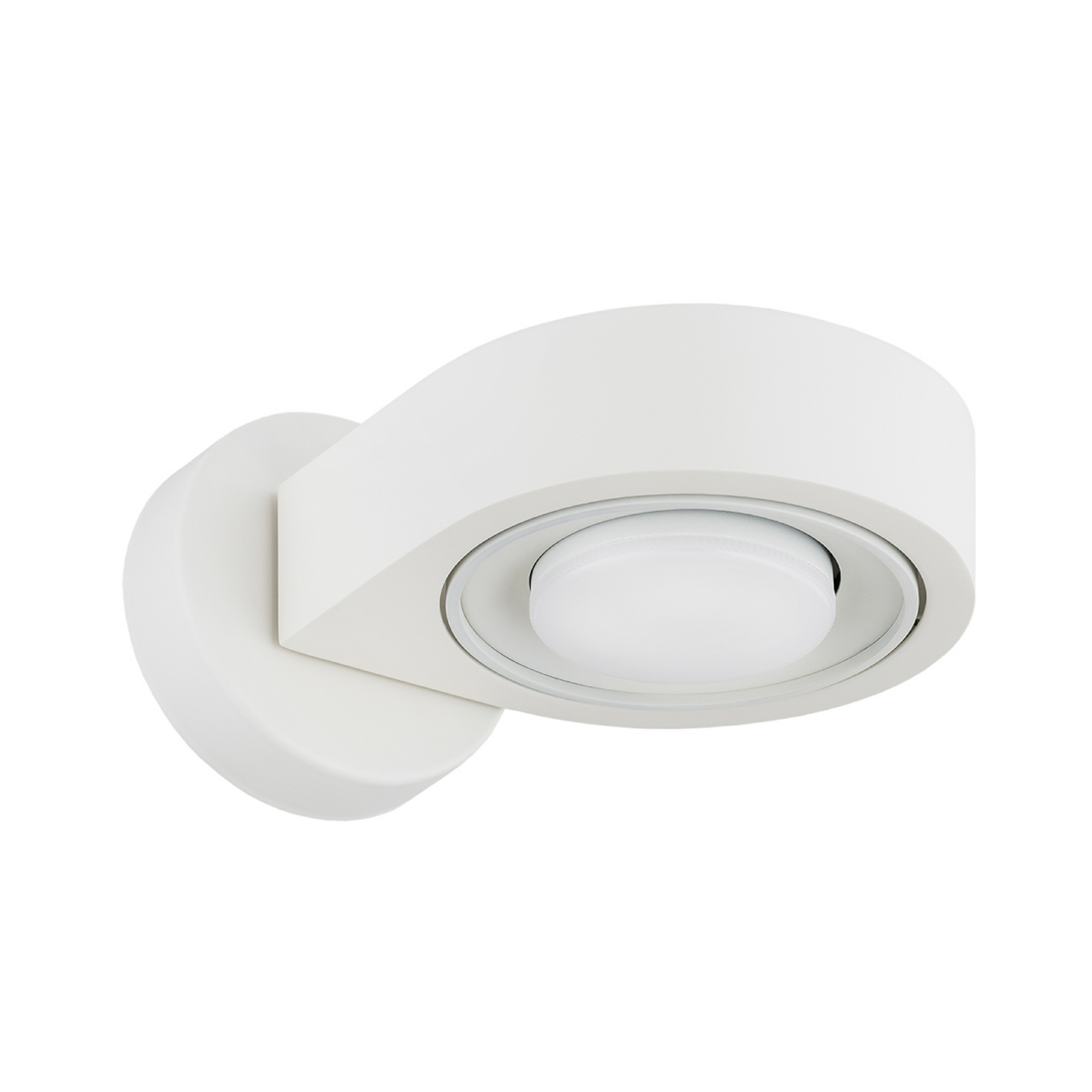 Seinäkohdevalaisin Lili, kermanvärinen, Ø 14 cm, GX53