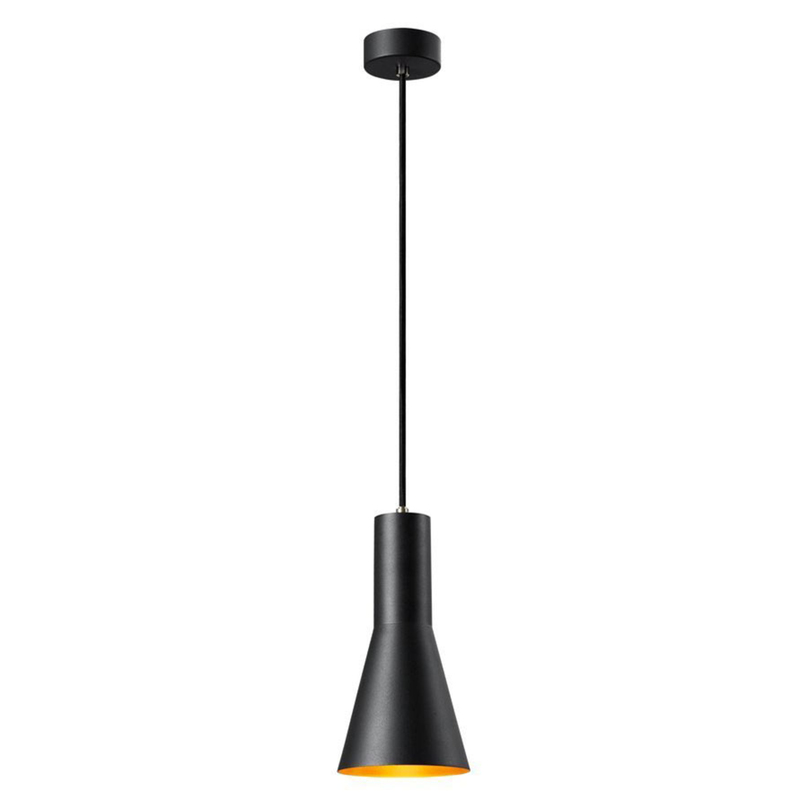 SLV Phelia висяща лампа черно/златно, Ø 13 cm