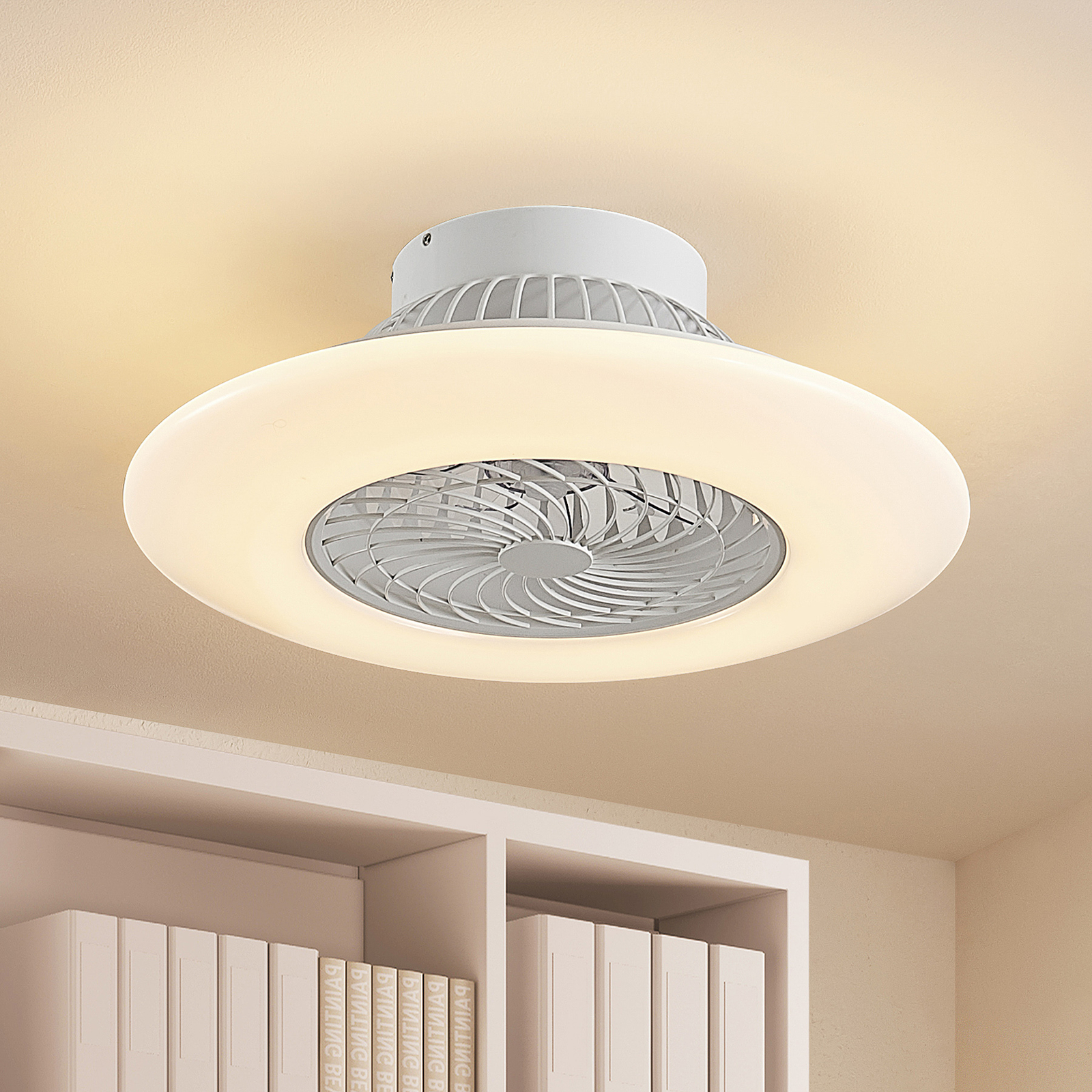 Starluna Arnick -LED-kattotuuletin, valkoinen
