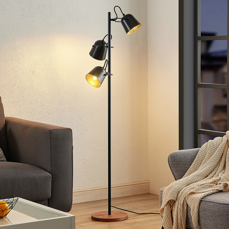 Lindby Adalin gulvlampe, sort