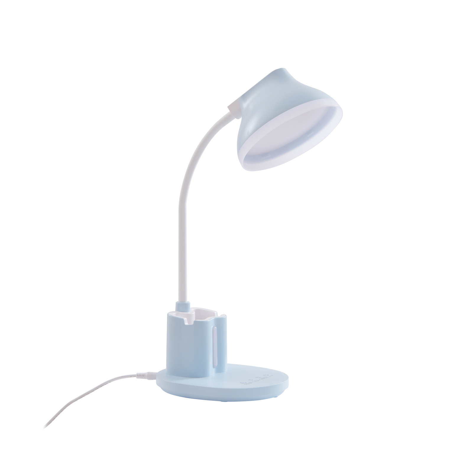 Lampa stołowa LED Lindby Zephyra, CCT, 8W, niebieska