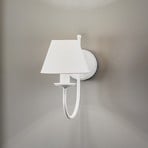 Bona wall light, one-bulb, white