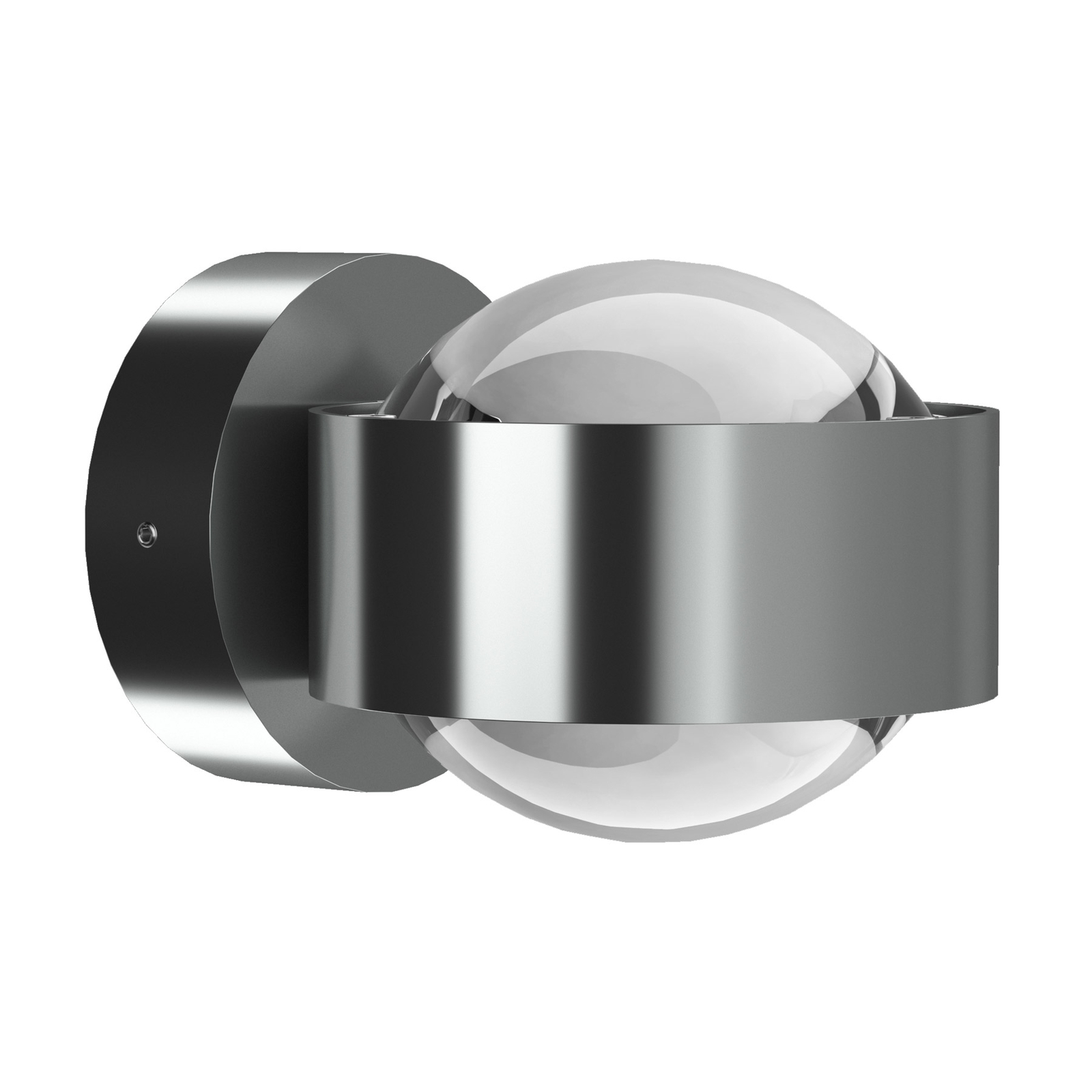 Puk Mini Wall LED 2x8W Lenses clear, matt chrome