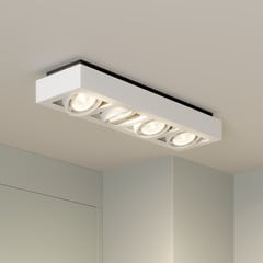 Arcchio downlight de techo Ronka, 65 cm, 4 luces, blanco, GU10