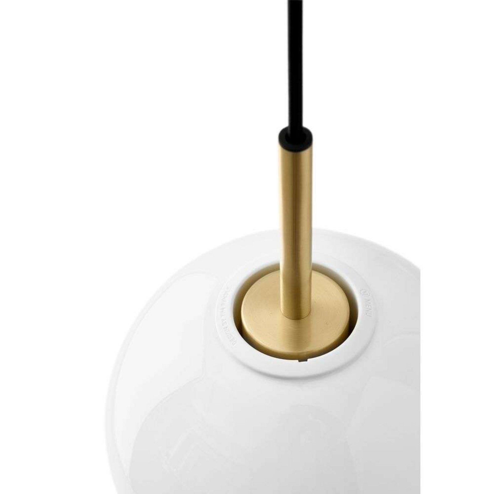 TR Bulb Lustră Pendul Brushed Brass/Matt Opal - Audo Copenhagen