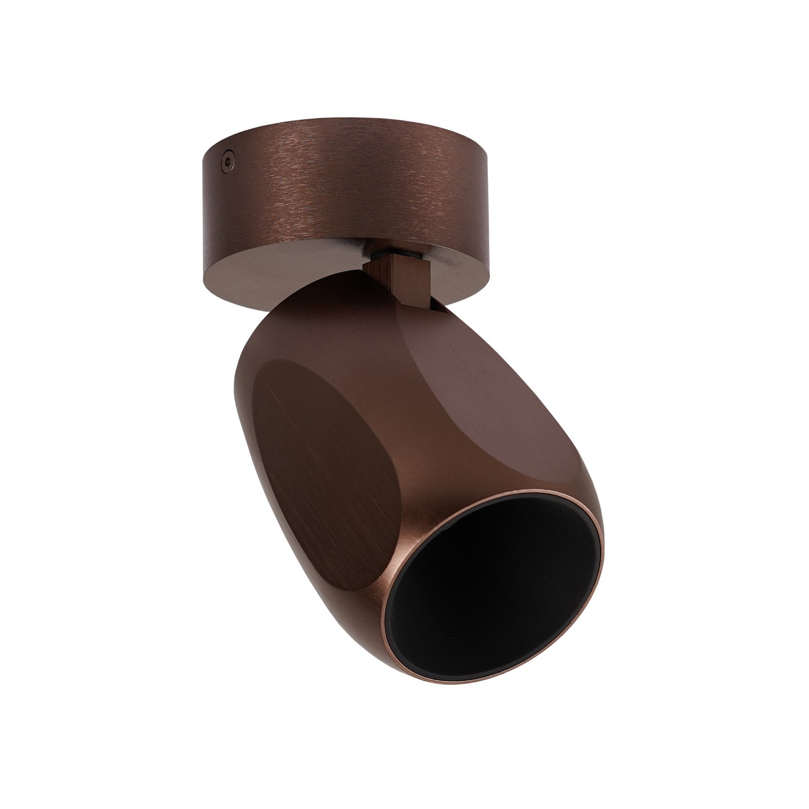 Facet W70 LED-Deckenleuchte, dunkelbraun, Ø 7cm - Antidark Facet W70 LED-Deckenleuchte, dunkelbraun, Ø 7cm - Antidark