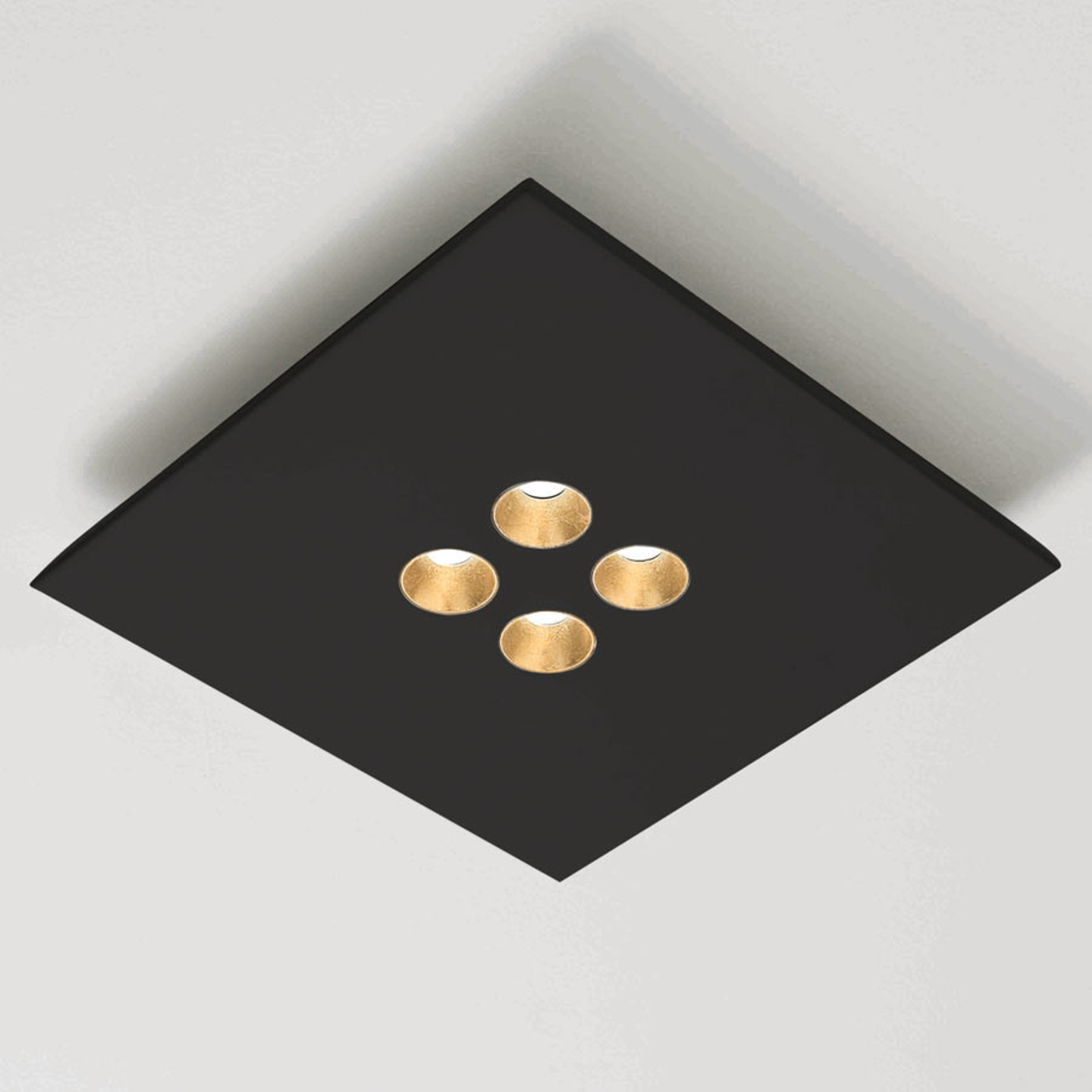 "ICONE Confort" - elegantiškas juodos spalvos LED lubų šviestuvas