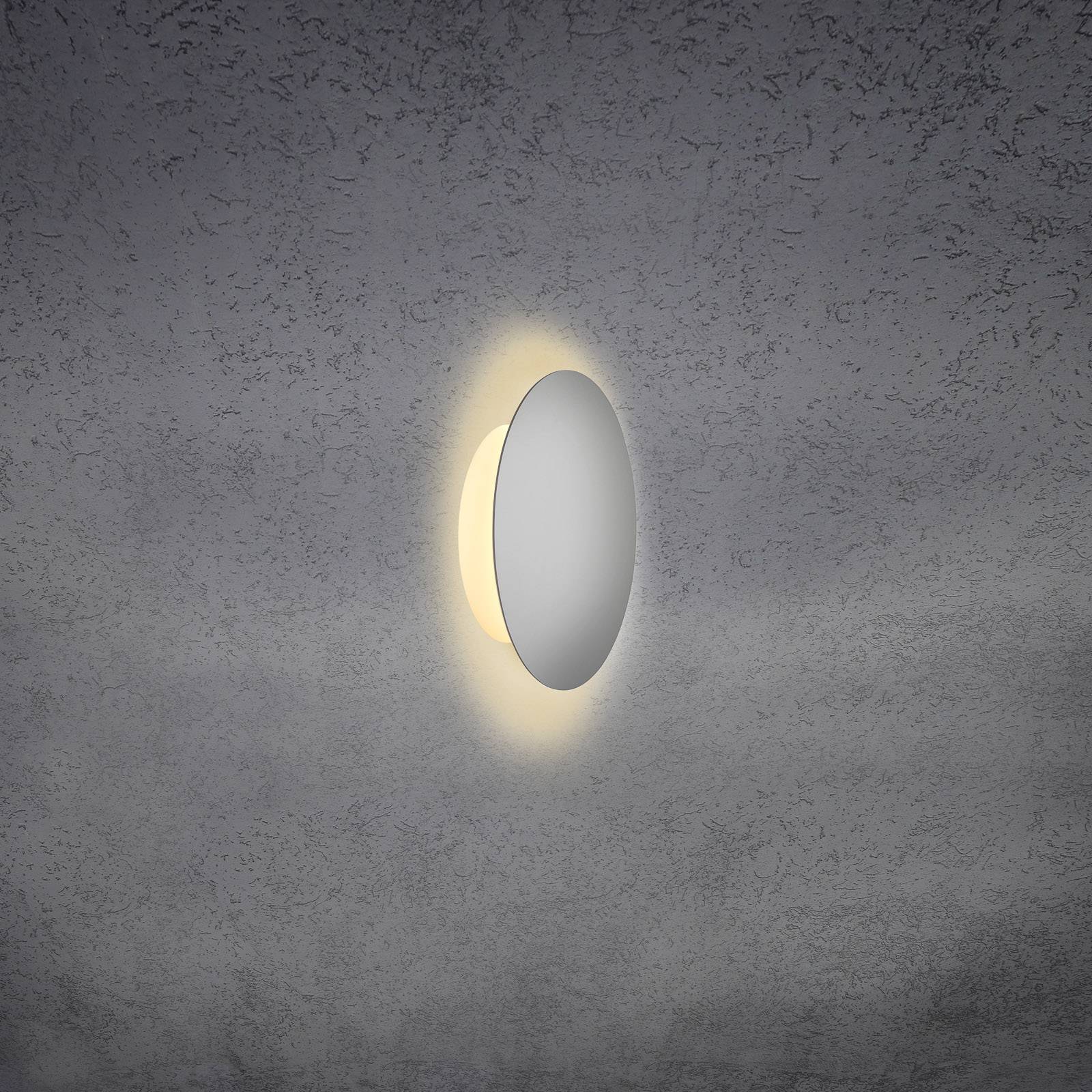 Escale Blade LED-væglampe mat sølv Ø 18 cm
