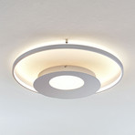 Anays LED ceiling lamp, polycarbonate, round