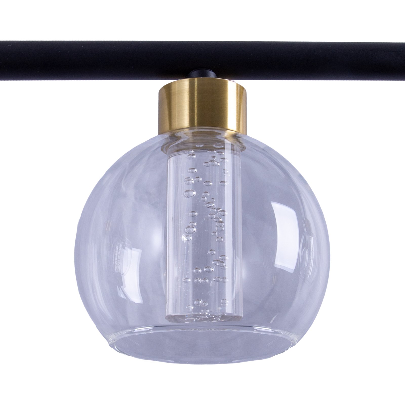 LED hanglamp Brass 5-lamps verstelbaar