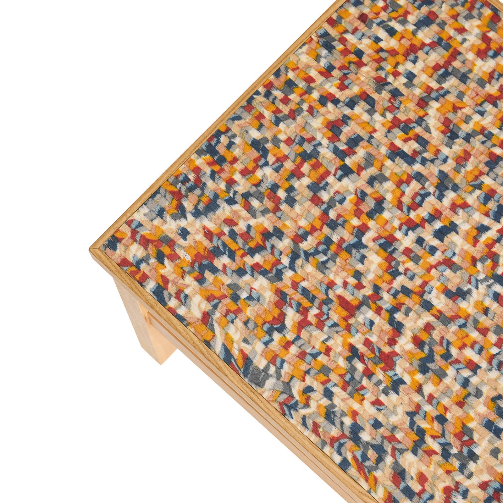 Tavolino Confetti color naturale/colorato, altezza 38 cm - Hübsch