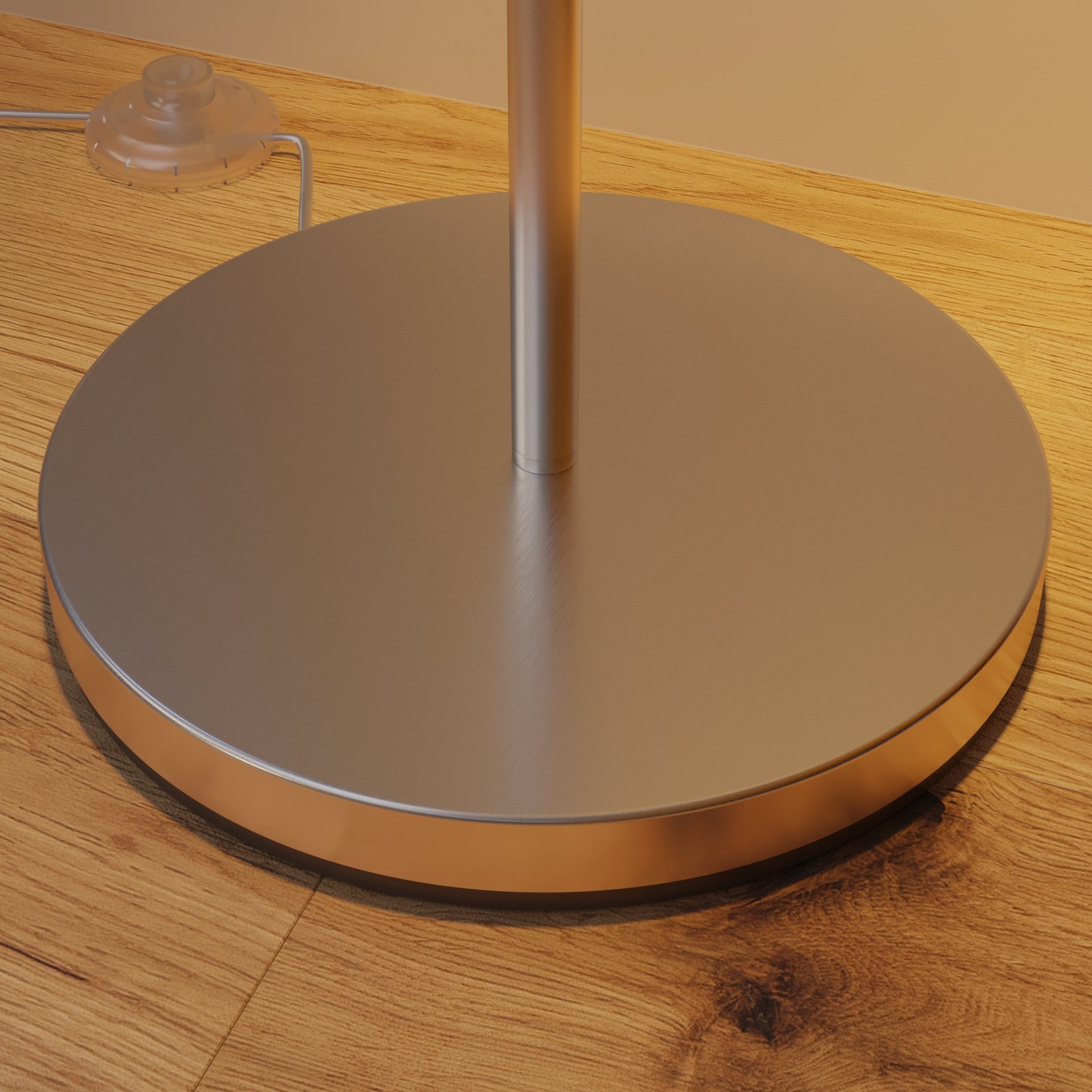 Everly Floor Lamp White/Nickel - Lindby