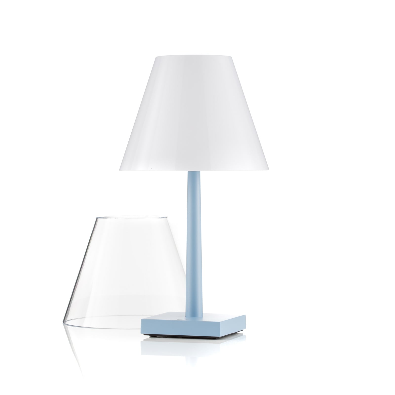 Dina+ Portable Tischleuchte Light Blue - Rotaliana