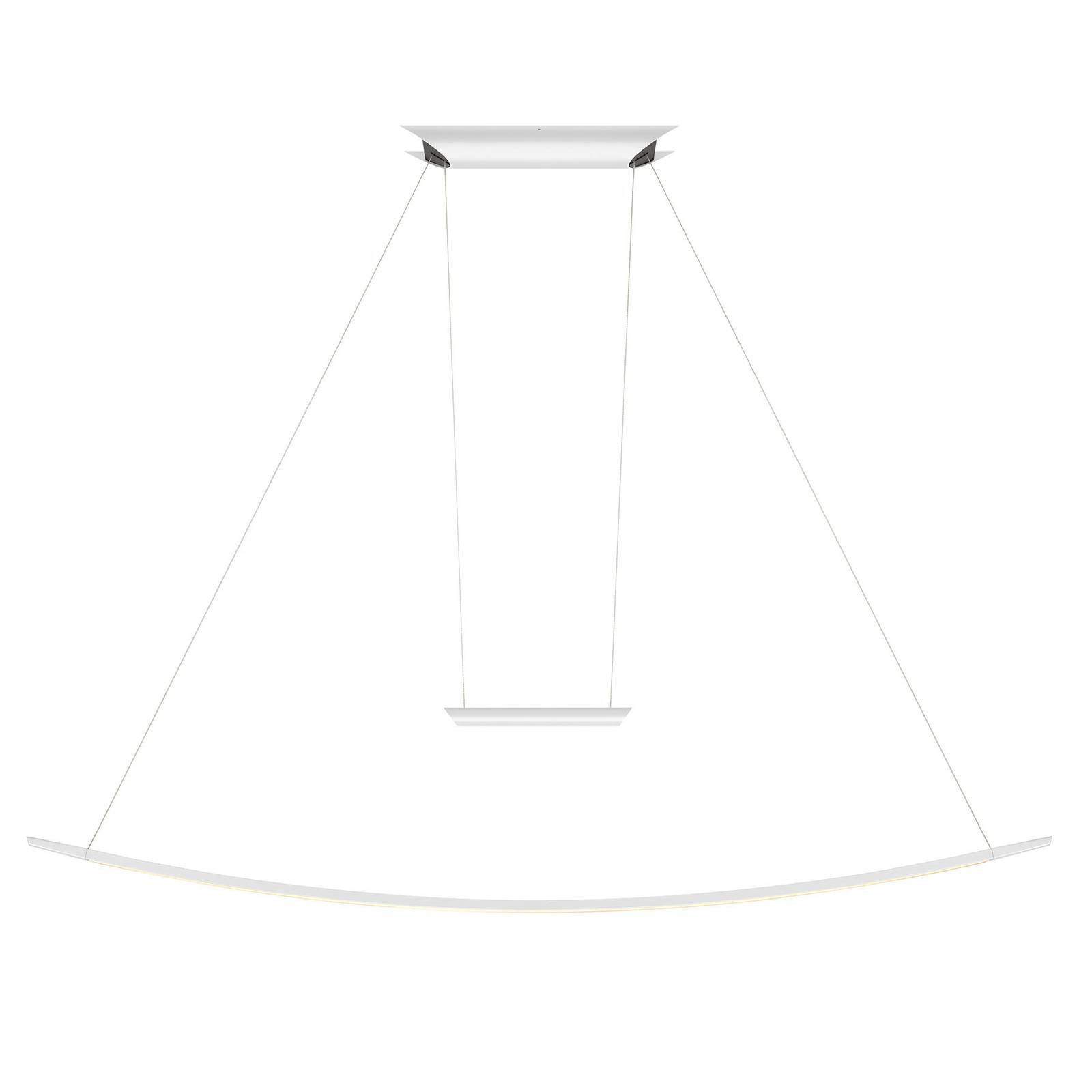 OLIGO Lisgo suspension LED, blanche mate