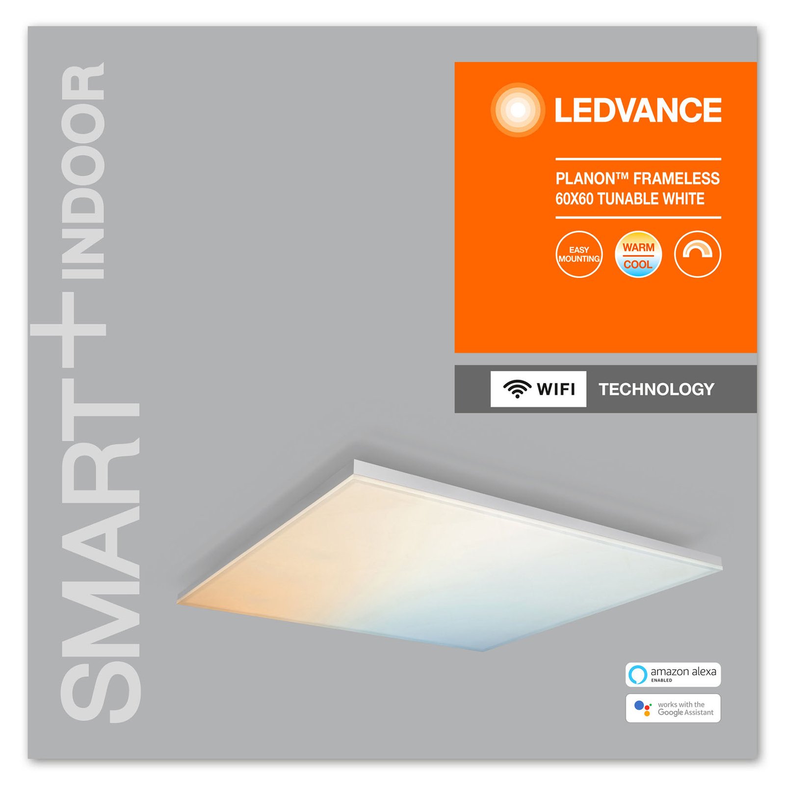 Painel LEDVANCE SMART+ WiFi Planon LED CCT 60x60cm