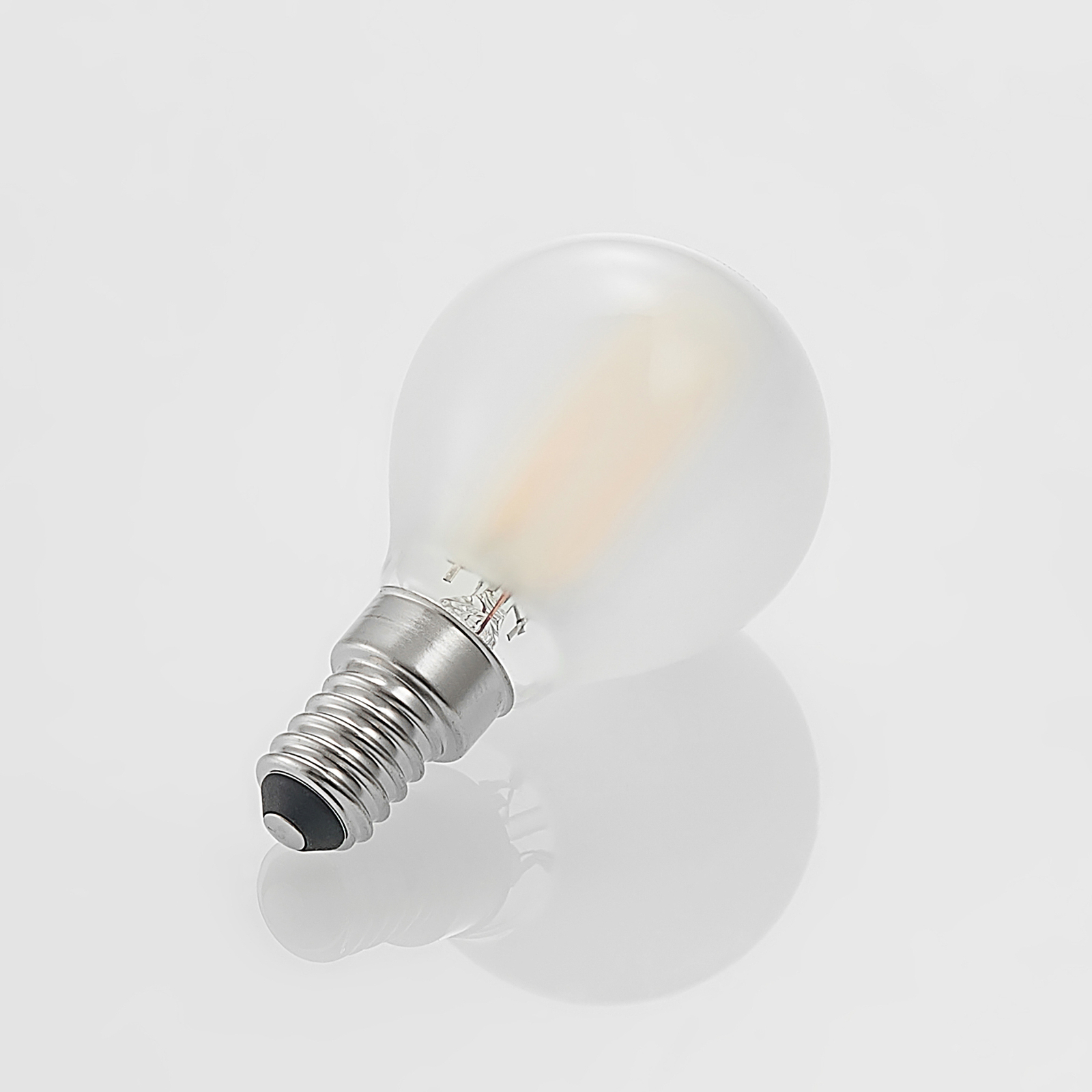 LED lašelinė lempa E14 4W 2700K matinė, reguliuojamo ryškumo, 3 vnt