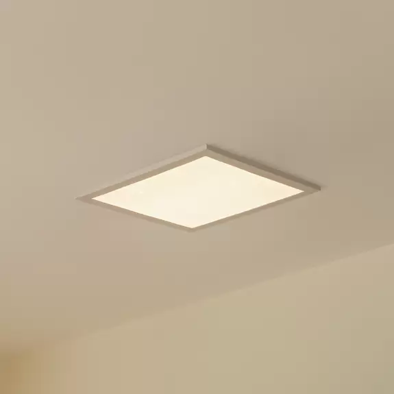 Lampenwelt Lindby Kenma LED-Panel, CCT, 29,6 cm x 29,6 cm