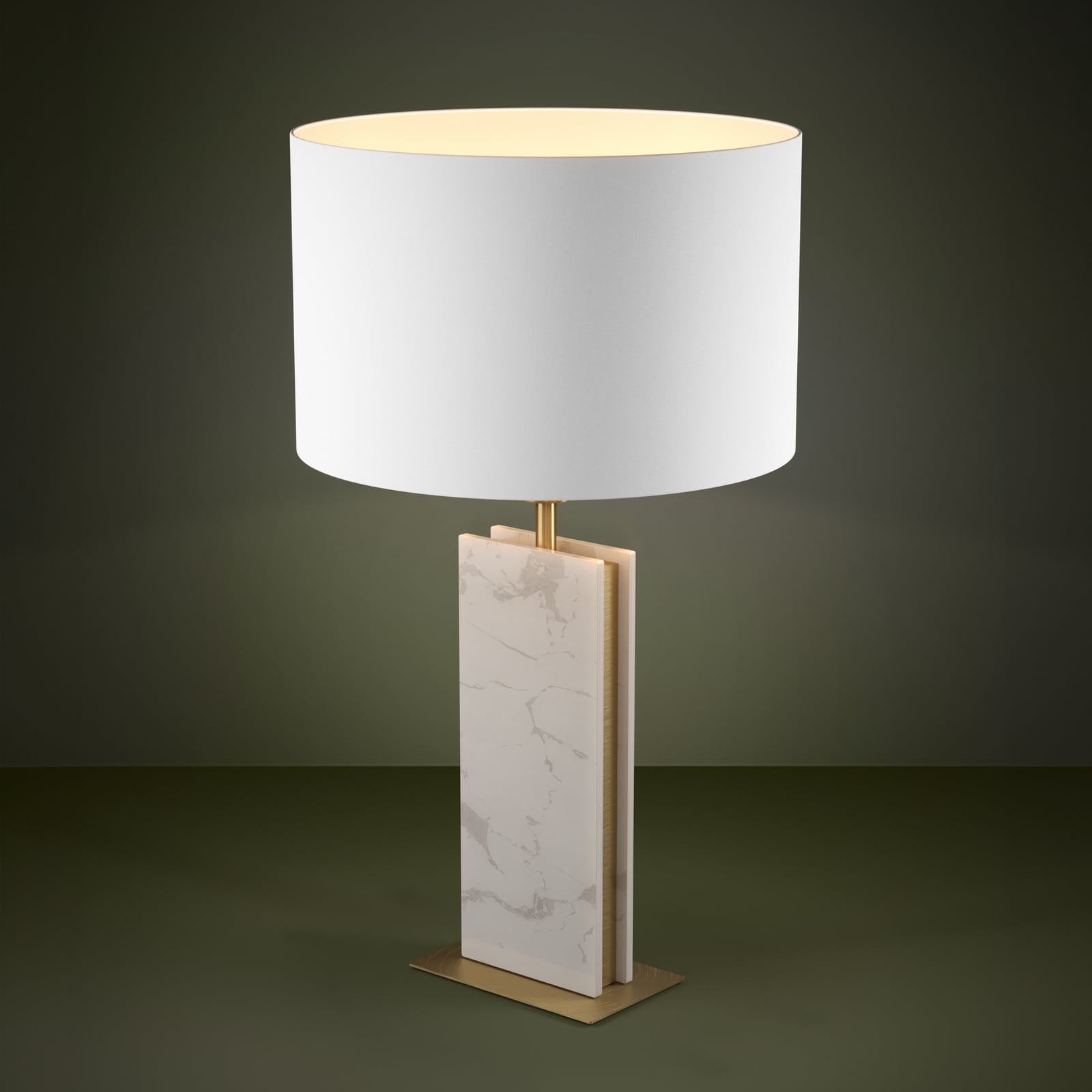 Belesar Tischlampe, Textil, weiß, E27 - EGLO Stars Of Light