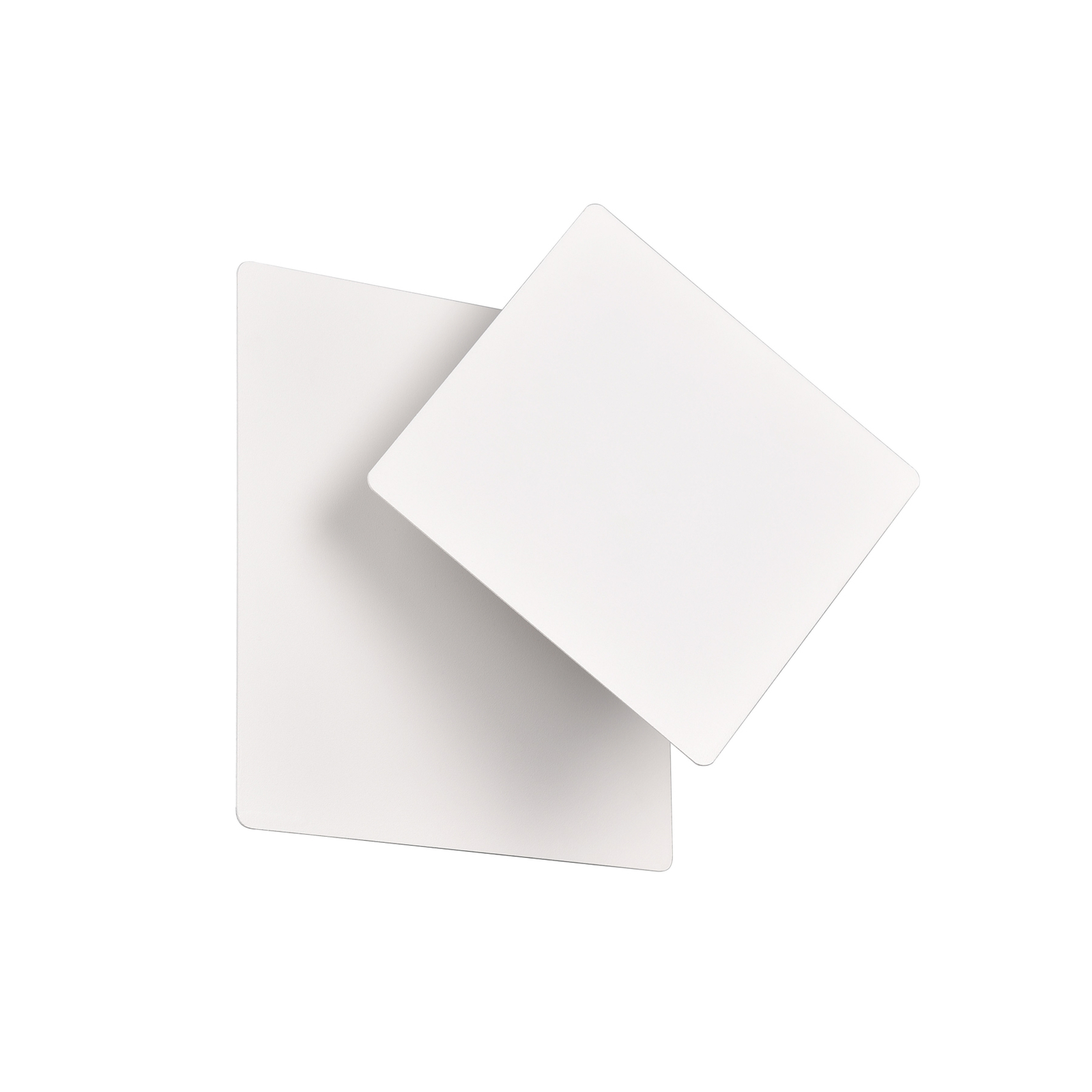 Nástěnné svítidlo LED Mio, čtvercová čočka, matná bílá, nepřímé osvětlení