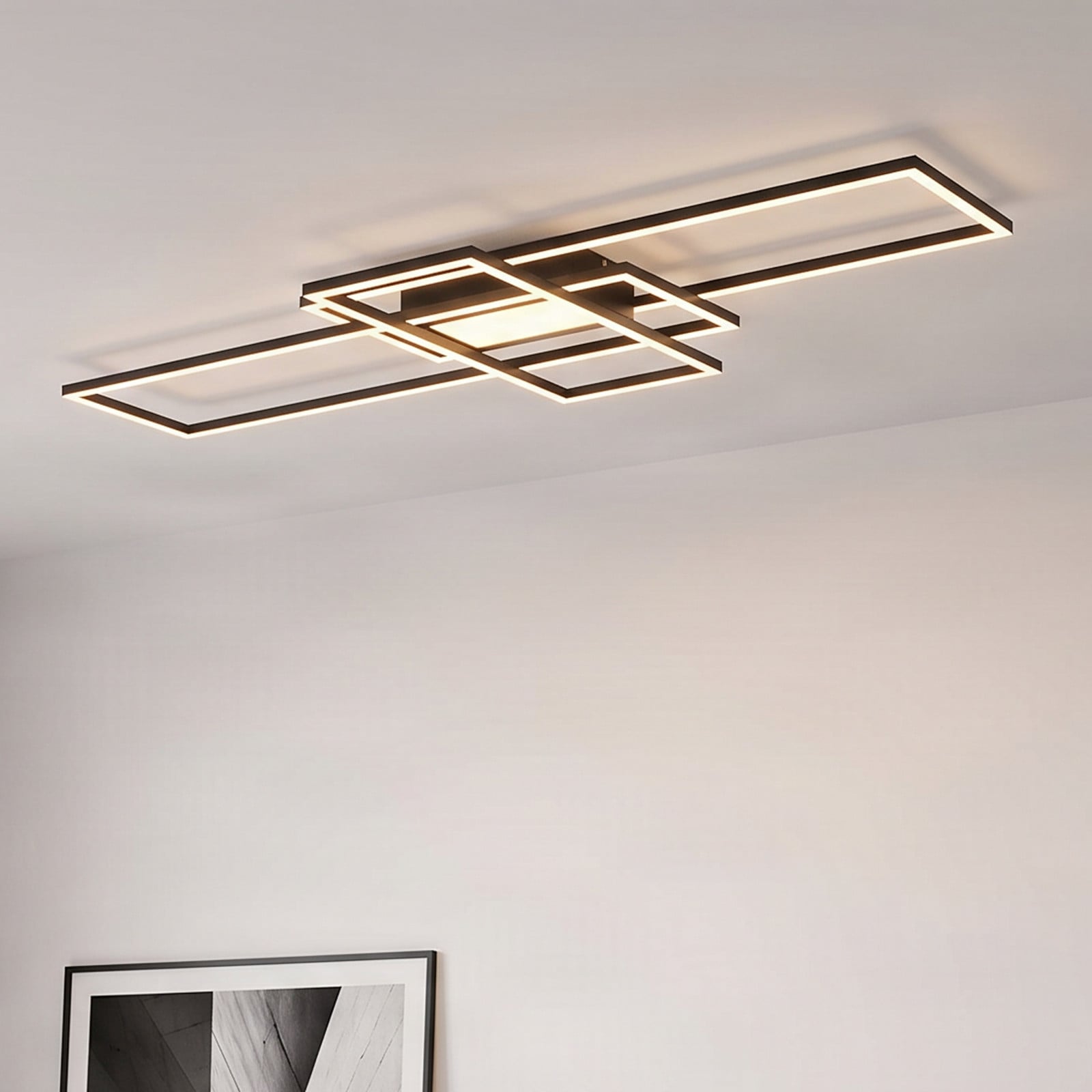 Ismera 3 Plafond Anthracite - Lindby - Vardagsrum - Modern - Metall - Med flera ljusk&auml;llor