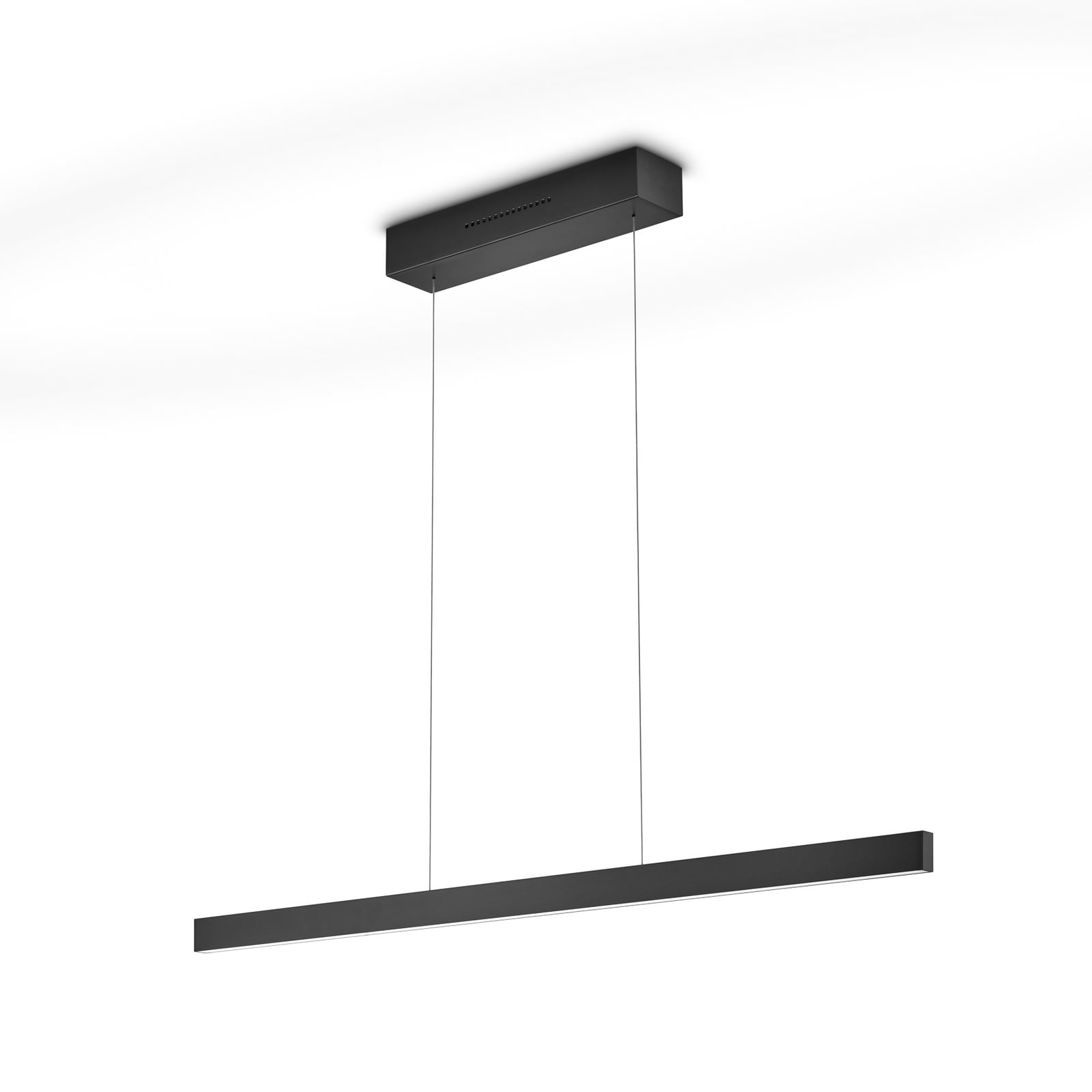 Suspension LED LINDA-92 noire, longueur 92 cm, commande gestuelle