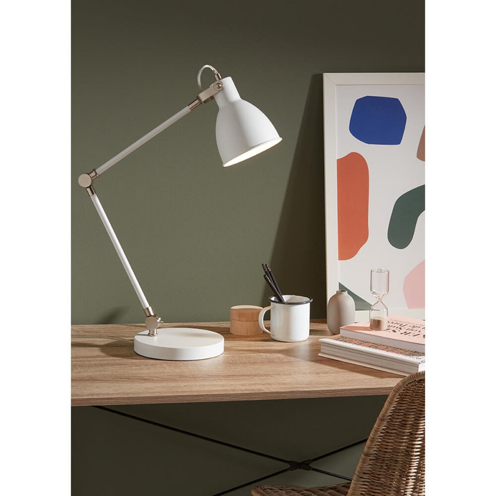 House Bordslampa White/Steel Marksl&ouml;jd - Arbetsrum / hemkontor - Metall