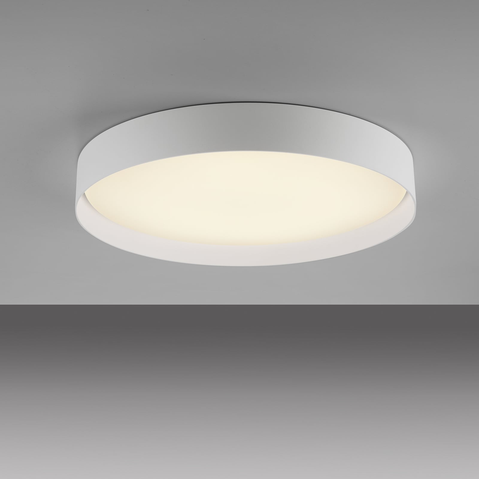 LED lubinis šviestuvas „TAVOLI“, baltas, skersmuo 49 cm, metalas, CCT,