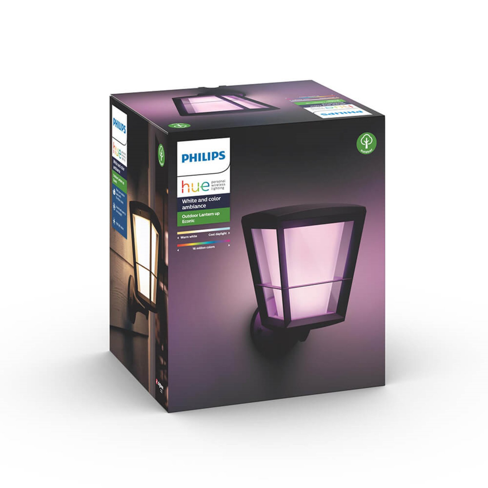 Econic 2 Outdoor Wall Lamp White/Color Amb. - Philips Hue