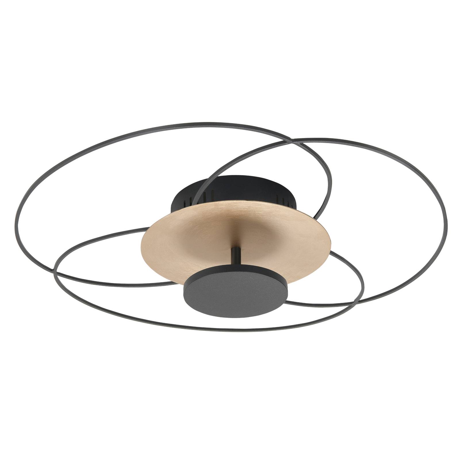 HighLight LED-taklampa Fiore 2 700 K svart/guld