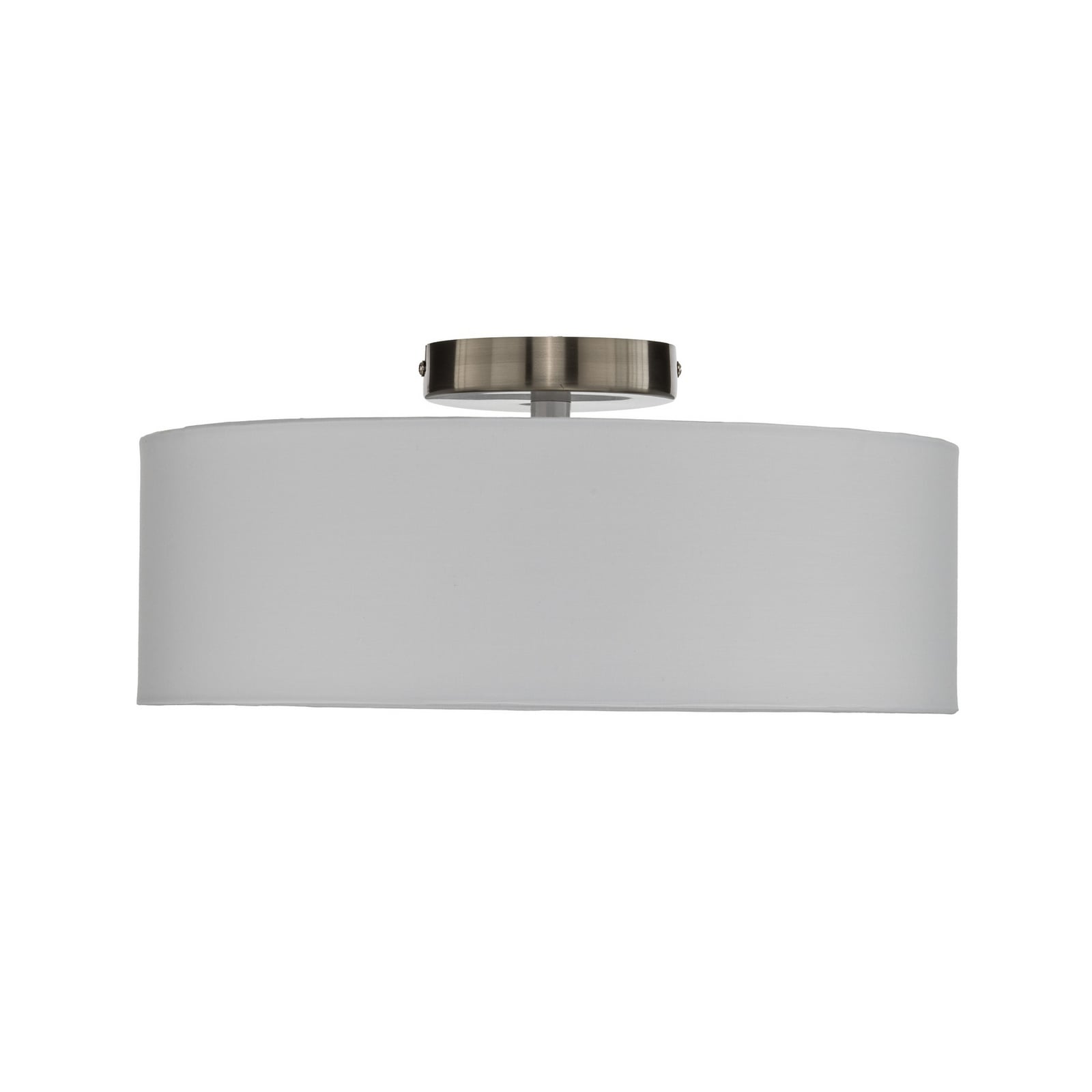 Lindby loftlampe Sebatin, Ø 40 cm, hvid, stof, E27 Lindby loftlampe Sebatin, Ø 40 cm, hvid, stof, E27