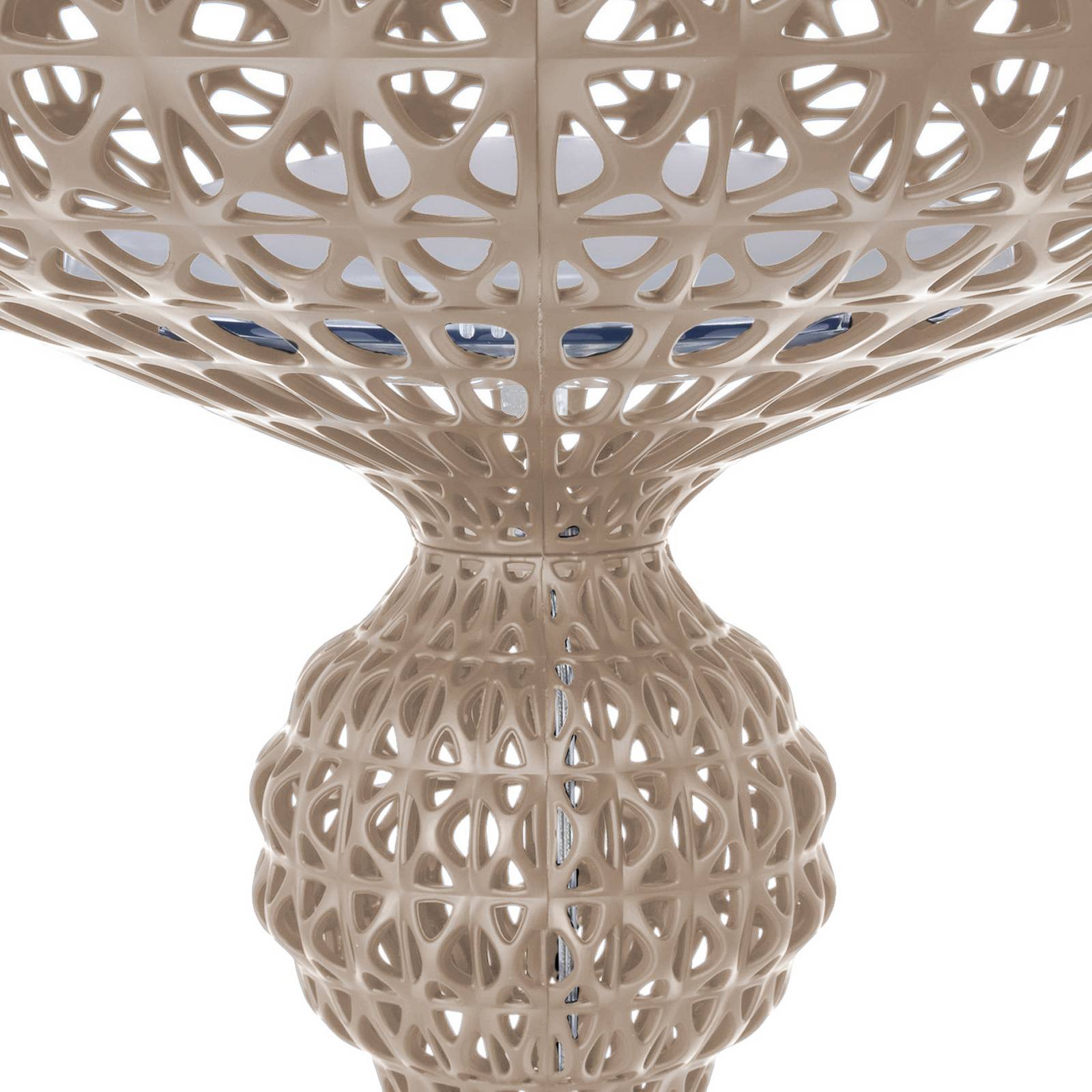 Kartell Kabuki Stehlampe - Wohn- / Esszimmer - Stehleuchte - Design - dimmbar - alu / grau / zink - Kunststoff