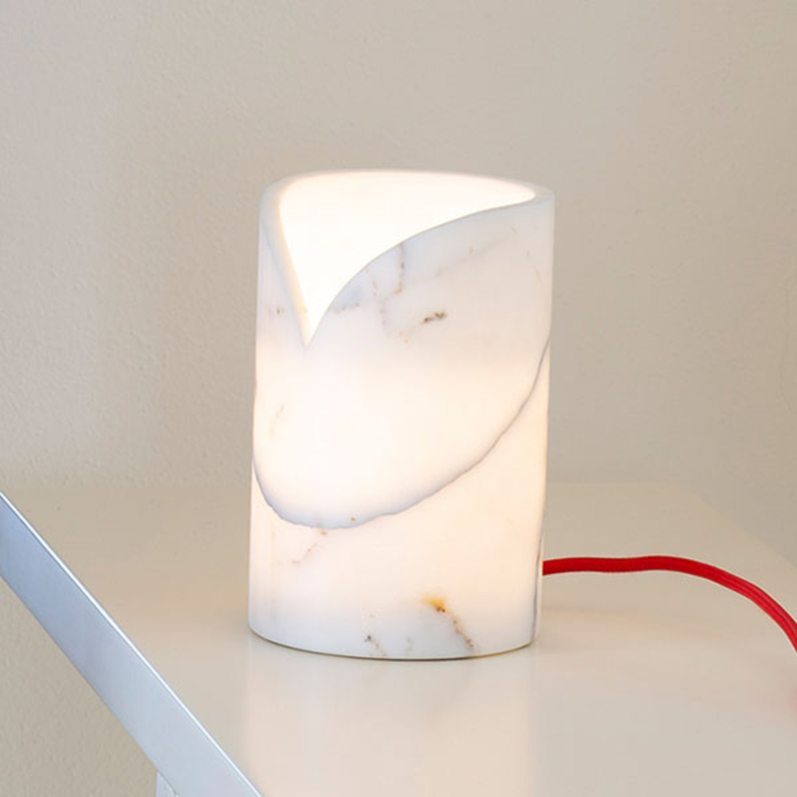 Martinelli Luce Colletto bordlampe, lys marmor
