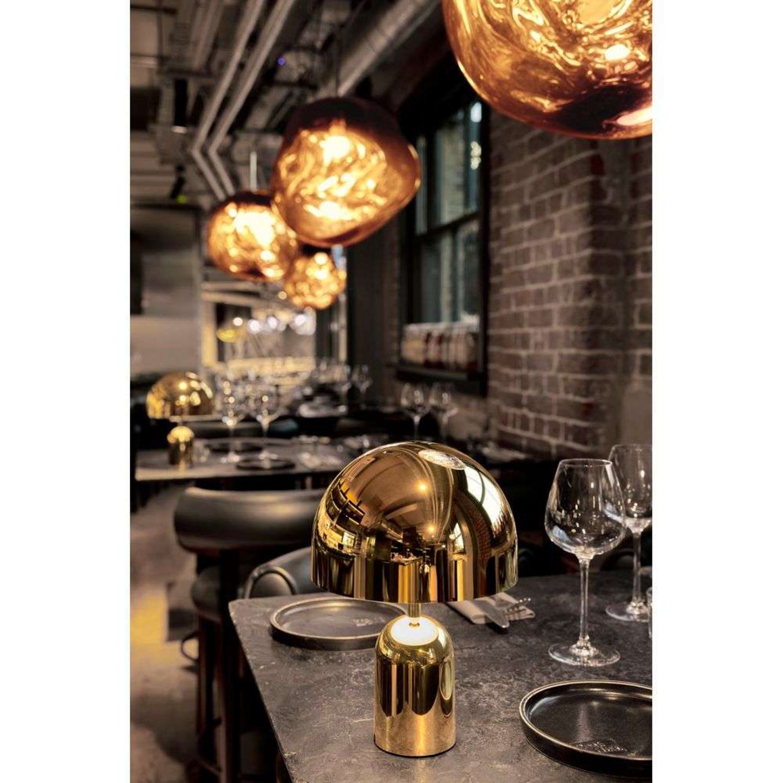 Bell Portable Veioză H28 IP44 Gold - Tom Dixon