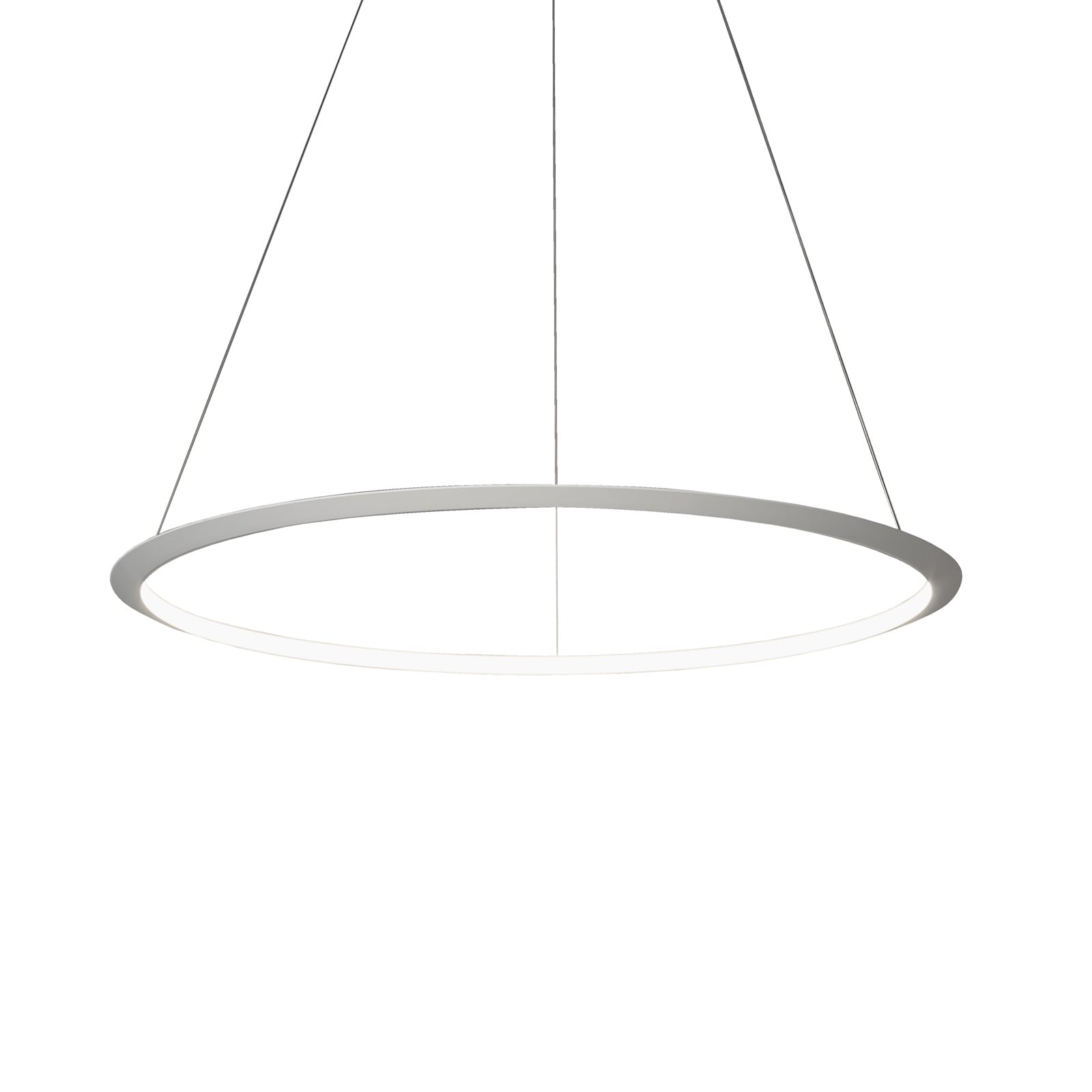 GROK Grok Circular LED hanging light Ø 200 cm 930 DALI, for Living / Dining Room, aluminium, polycarbonate, 110 W, energy efficiency: A+