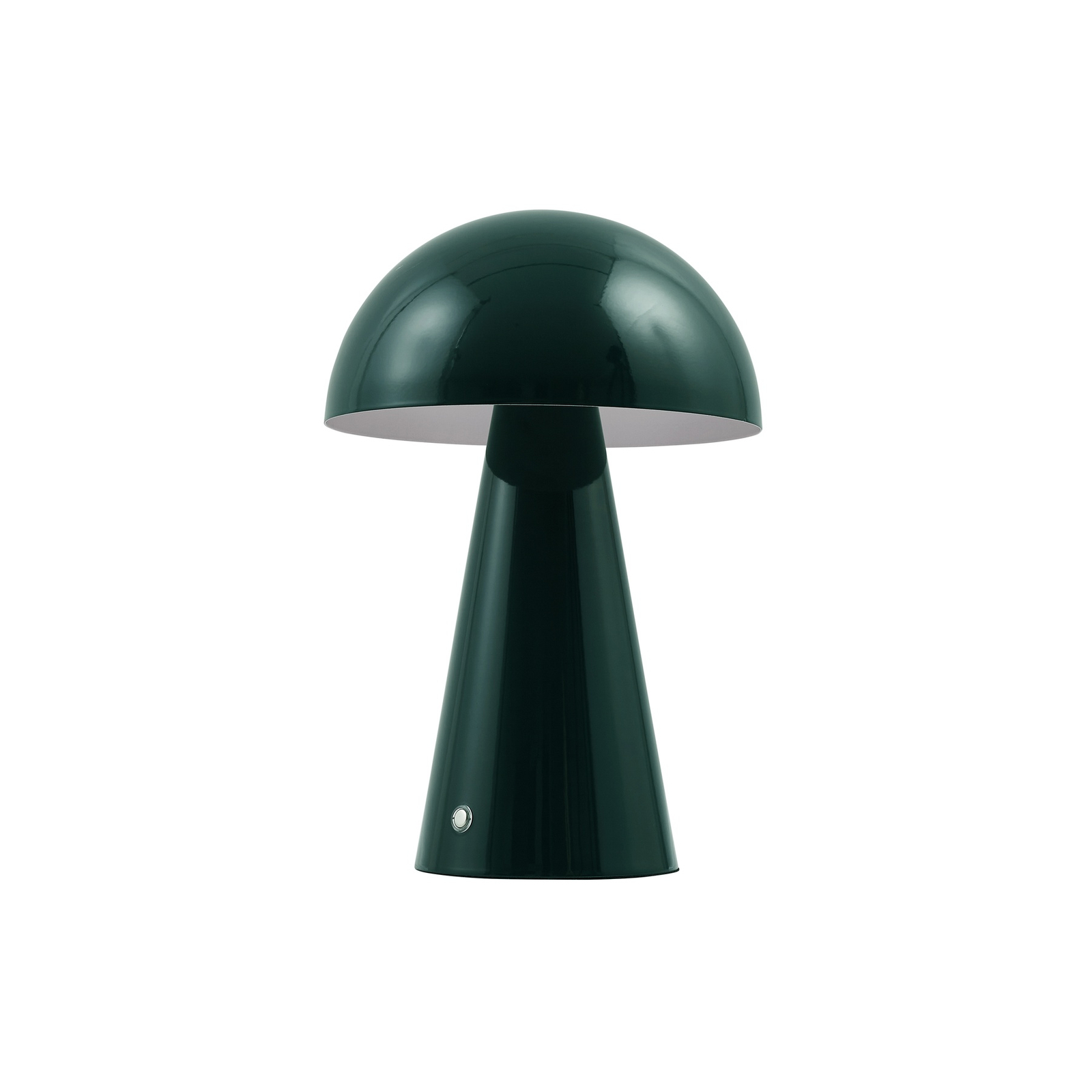 Lindby LED rechargeable table lamp Nevijo, green, Ø20 cm, USB, dimmable