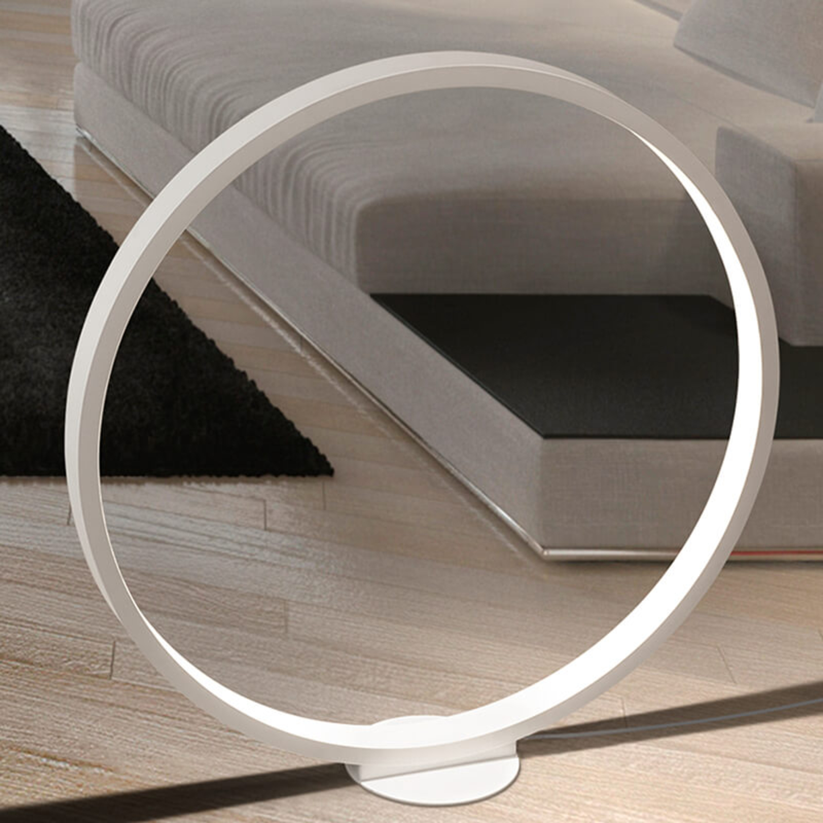 Cini&Nils Assolo white LED floor lamp, dimmer