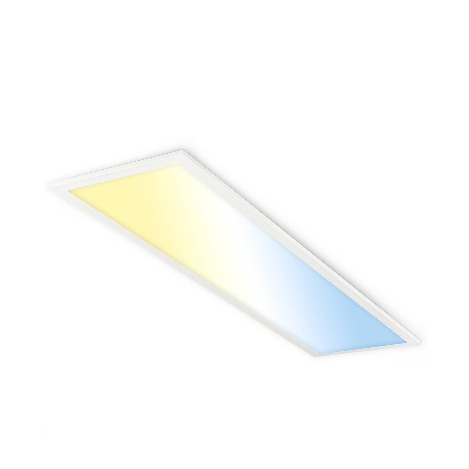 LED-Panel Piatto CCT, IP44, 100 x 25 cm, Fernbedienung, weiß