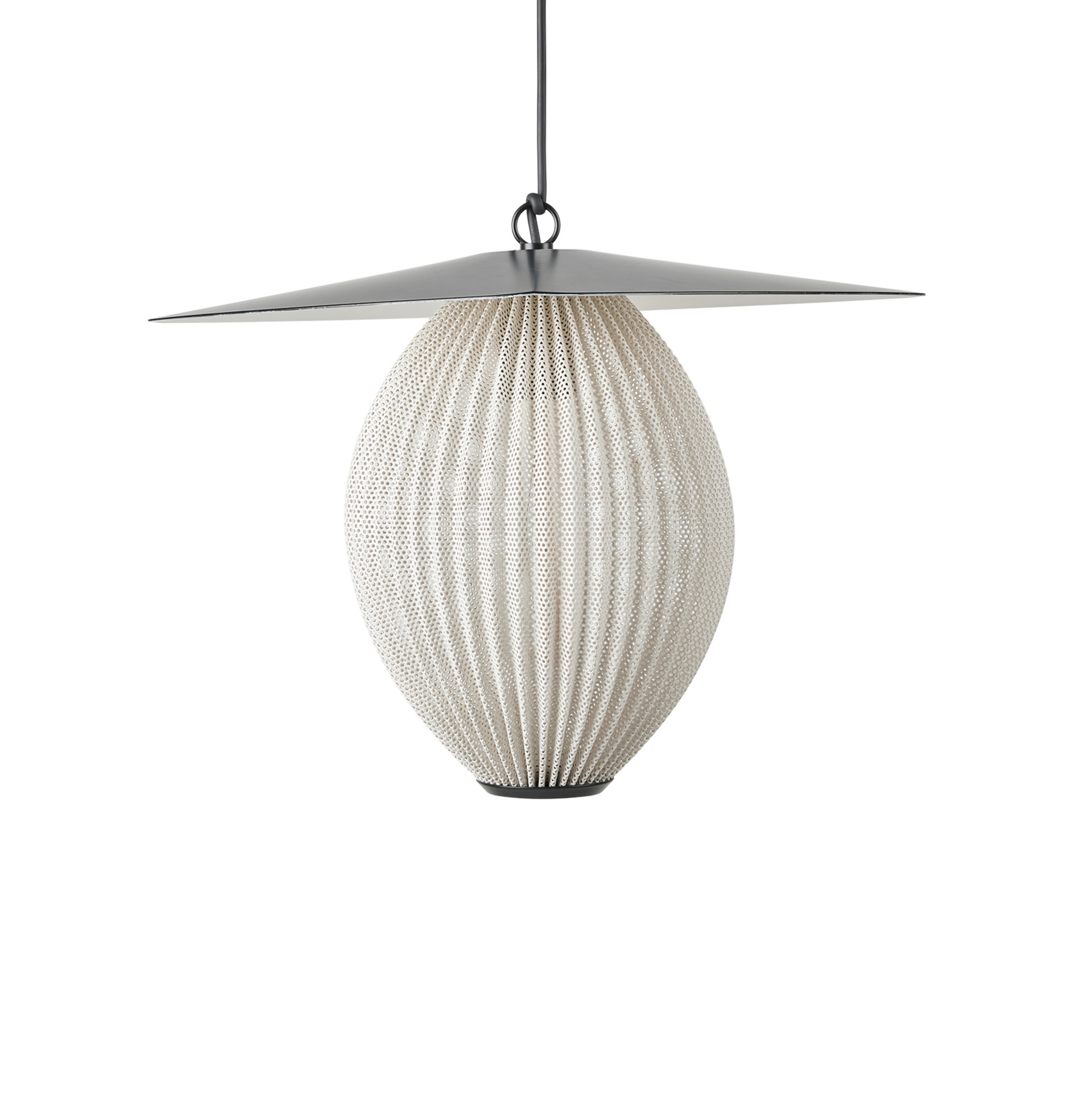 Suspension d'extérieur Satellite Ø27 Cream White/Black - Gubi