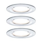 Paulmann LED recessed spotlight Nova Coin 3 chrome round dimmable