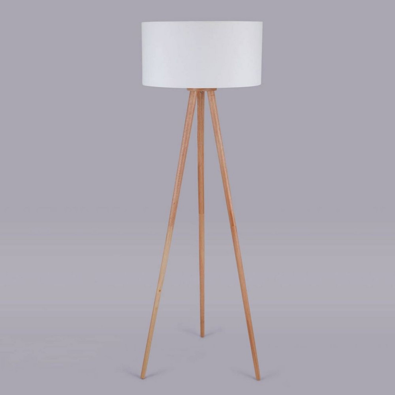 Charlia Lampadar White/Wood - Lindby