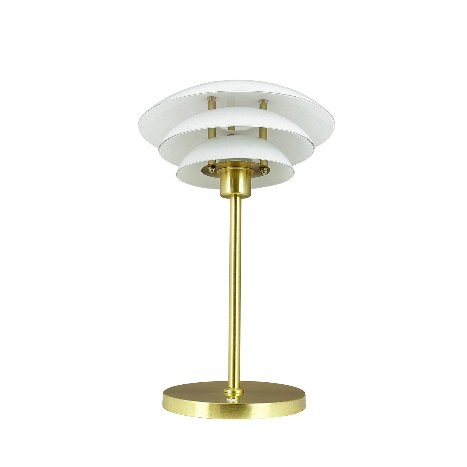 Candeeiro de mesa LED recarregável DL20 da Dyberg Larsen, altura 30 cm, vidro