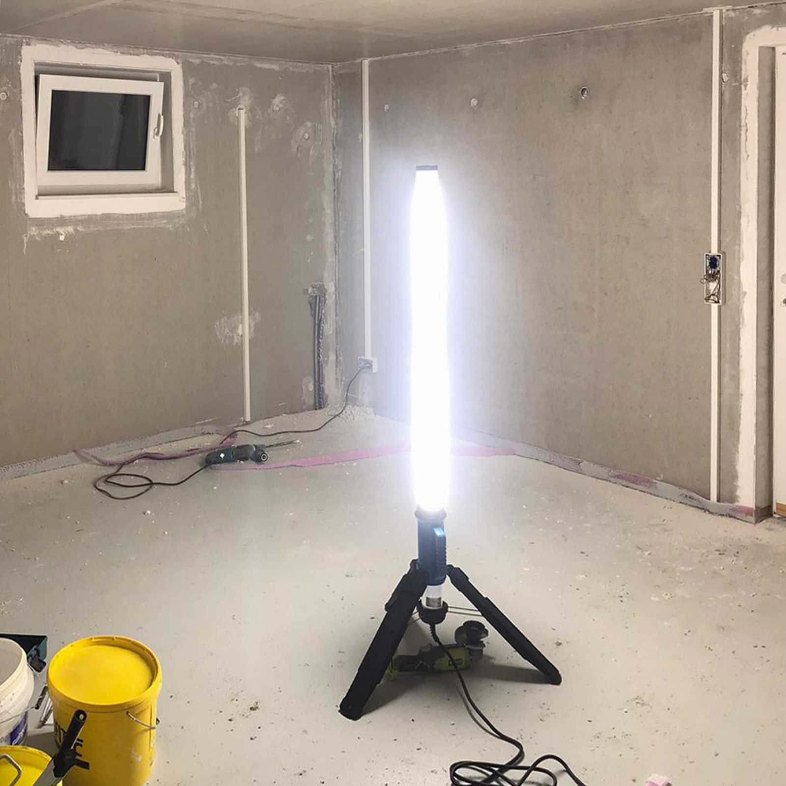 LED-ljuspelare Rath, 130 W, IP69, hopfällbar