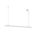 LED stropna svetilka Bounce, bela, dolžina 113 cm, CCT, aluminij