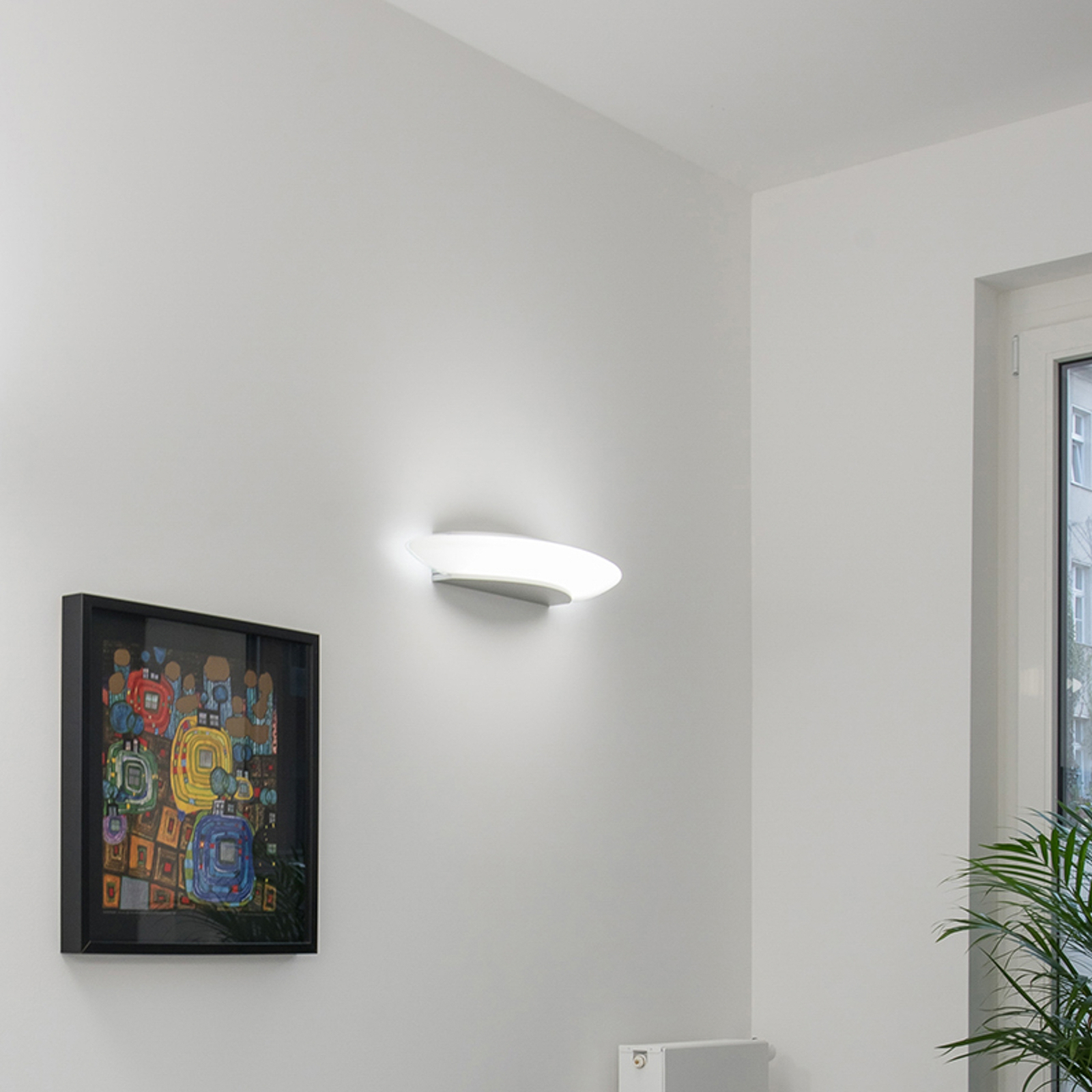 RZB Ring of Fire LED wall light DALI 60cm 22W 840
