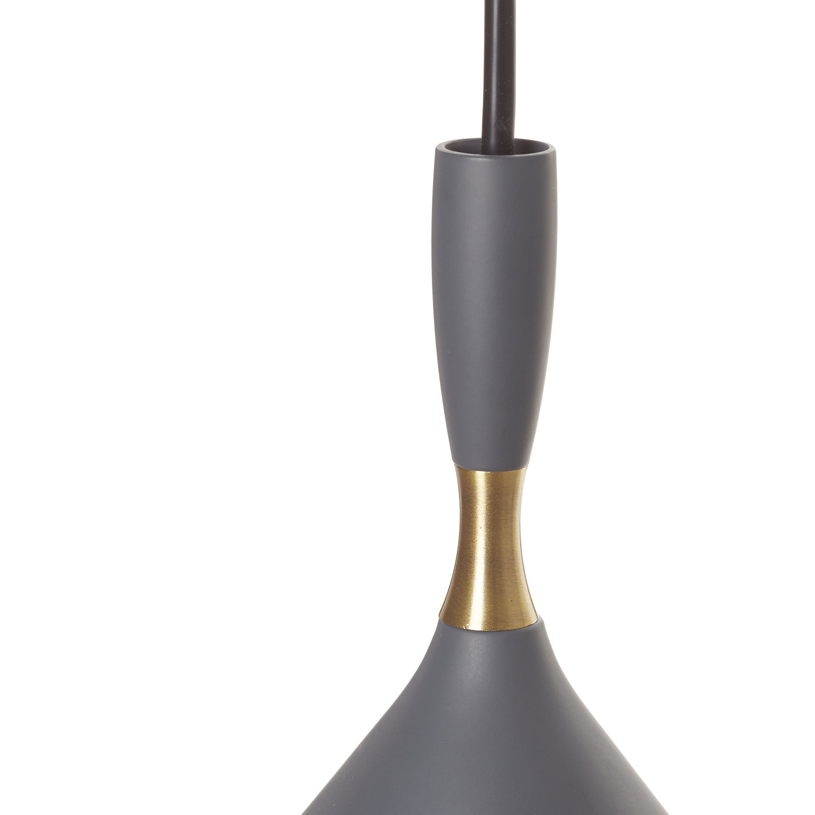 Dark grey hanging light Dokka, made of steel