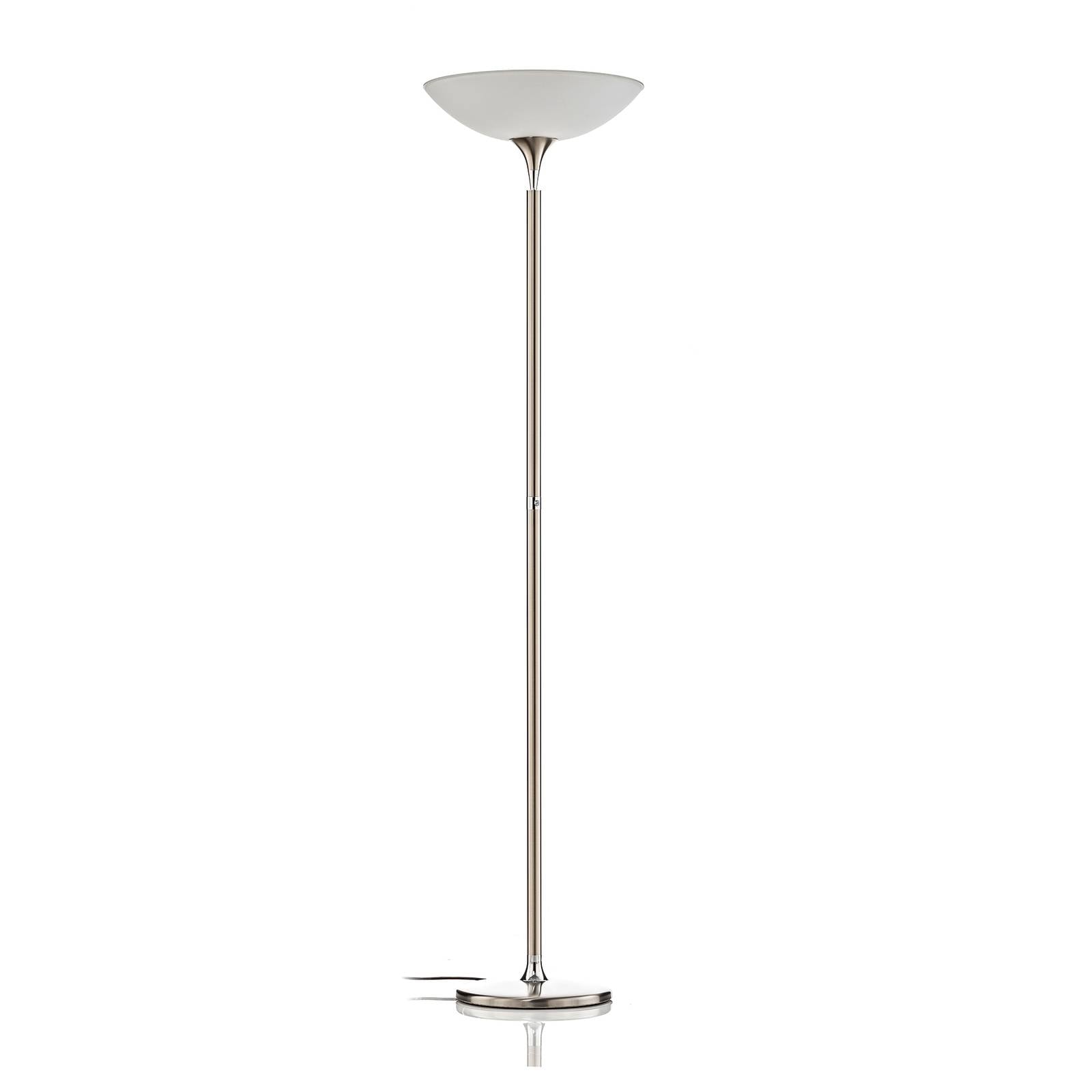 Bankamp LED Uplighter Floor Lamp - Living / Dining Room - dimmable - Modern - Silver