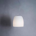 Prandina Notte S1 hanging light, opal white